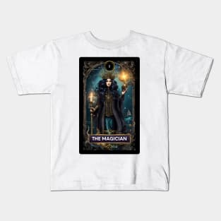 The Magician Mermaid Tarot Card Kids T-Shirt